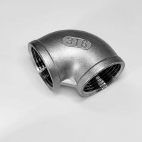 90 degree Elbow Pipe Fitting, SS 316