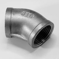 45 Degree Elbow Pipe fitting, SS 316