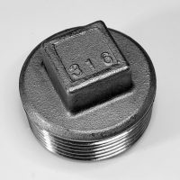 Square Plug, SS 316